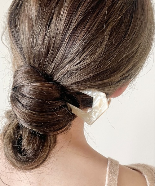 ciite' ヘアクリップ シェリーミックスマーブルかんざし : ZOZOTOWN