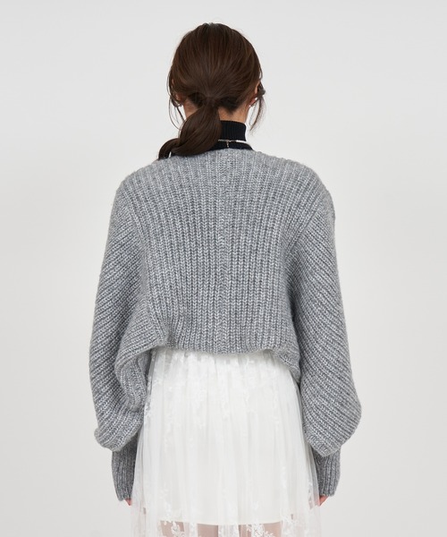 ROYAL PARTY（ロイヤルパーティー） カーディガン 畦編みニットボレロ