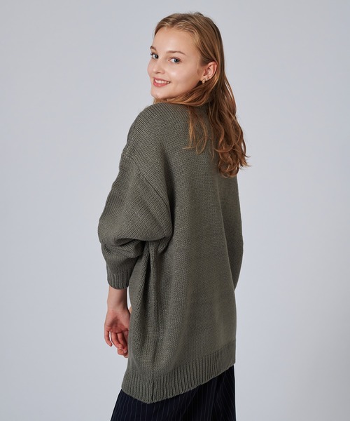 ONCILY（オンシェリー） セーター ニット COW PATTERN LOW-GAUGE KNIT