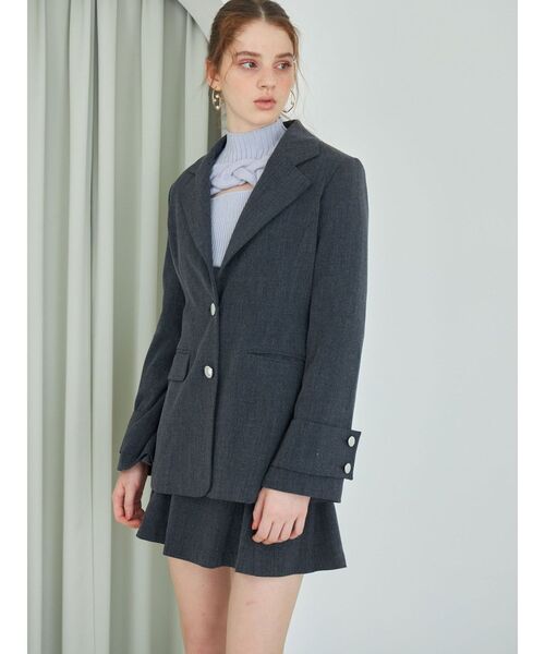 ジャケット テーラードジャケット フィットアンドフレアジャケット  