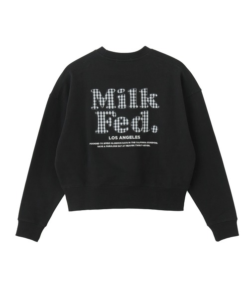 MILKFED.（ミルクフェド） トレーナー スウェット GINGHAM LOGO SHORT