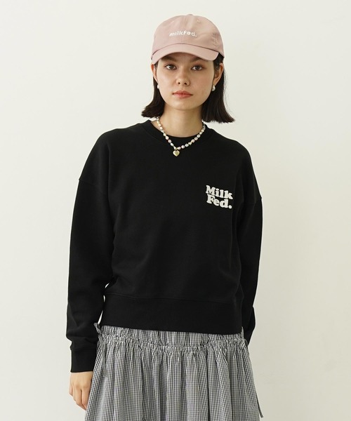 新品☆  コラボ ☆スウェットワンピース ☆ Milkfed. MILKFED.（ミルクフェド） ワンピース SIDE LINE SWEAT DRESS