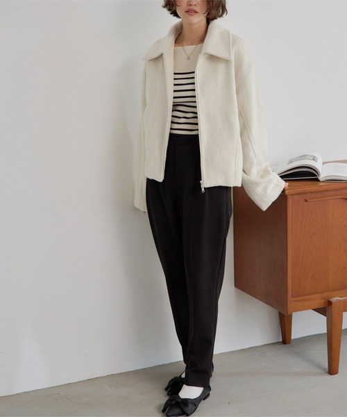 titivate（ティティベイト） ブルゾン アウター フェイクビーバー