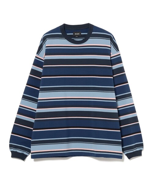 美品BEAMS PLUS ラグランスリーブ ボーダー ロングスリーブTシャツ L 11140272803_C_3.jpg
