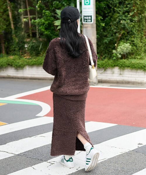 perverze ニット スカート FREAK'S STORE（フリークスストア） スカート モールヤーン ニット