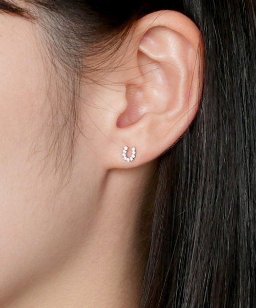 va vendome aoyama ピアス シルバー925 馬蹄 キュービックジルコニア