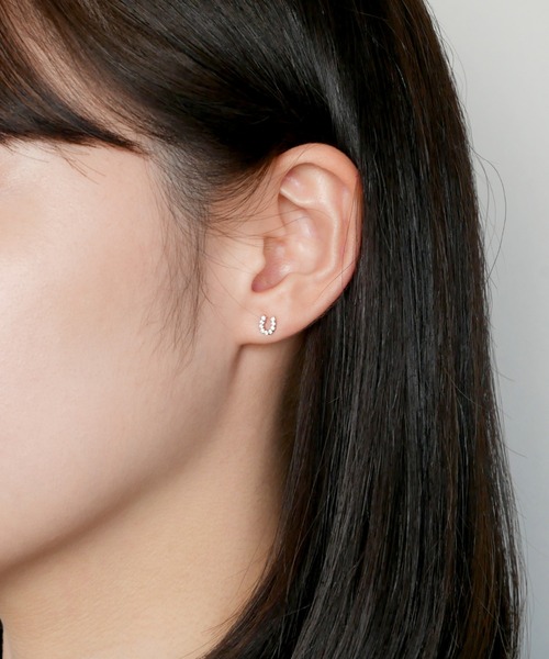 va vendome aoyama ピアス シルバー925 馬蹄 キュービックジルコニア