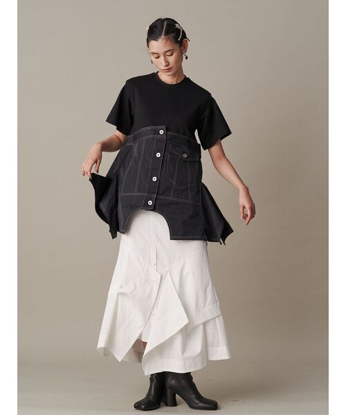 W WRAP SK / ダブルラップスカート UN3D. スカート W WRAP SK / ダブルラップスカート : ZOZOTOWN