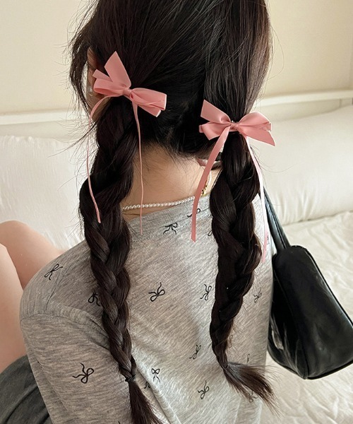 ヘアピン 「2個セット」リボンヘアクリップ2 : ZOZOTOWN Yahoo!店