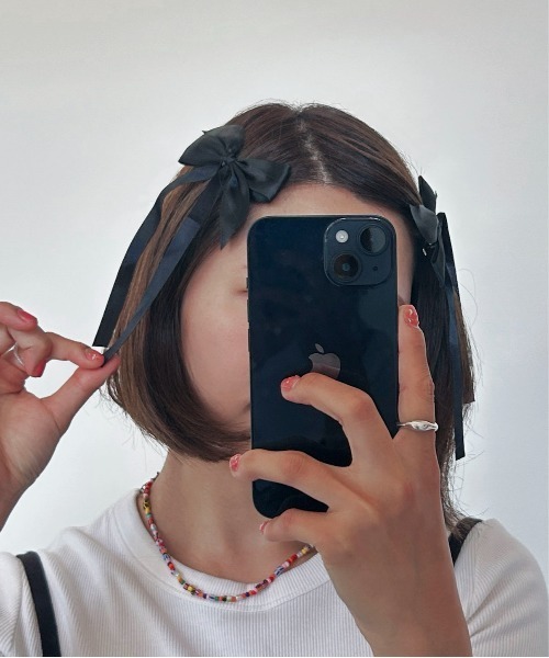 ヘアピン 「2個セット」リボンヘアクリップ2 : ZOZOTOWN Yahoo!店