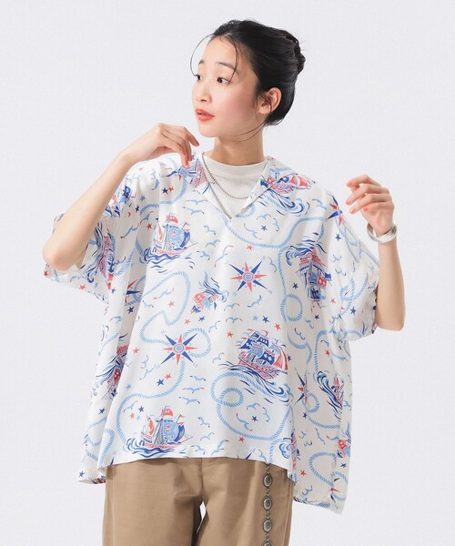 SUN SURF ✕　BEAMS　BOY Amazon.co.jp: SUN SURF x BEAMS BOY Crazy Pattern Aloha Shirt