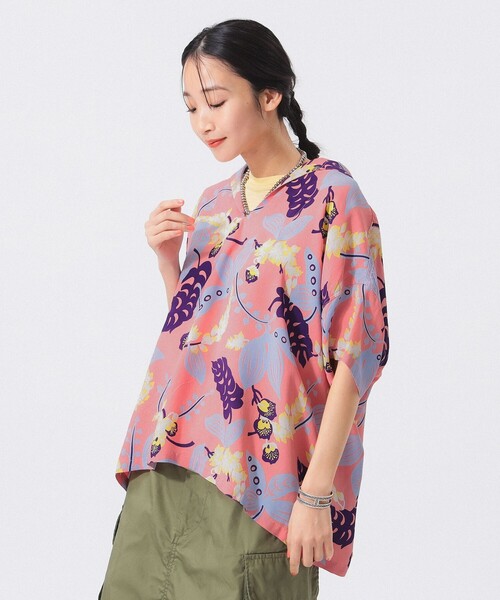 【美品】SUN SURF×BEAMS BOY 別注 オープンカラー シャツ M セール】【別注】SUN SURF / オープンカラー シャツ（シャツ