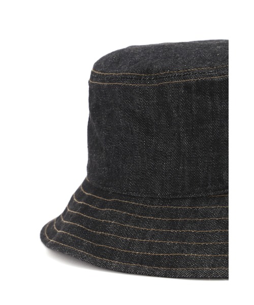MHL.（エムエイチエル） 帽子 ハット CANTON LIGHT DENIM BLACK