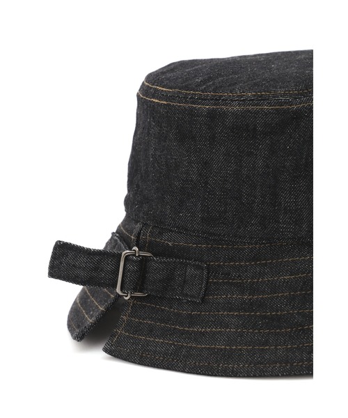 MHL. 帽子 ハット CANTON LIGHT DENIM BLACK レディース メンズ