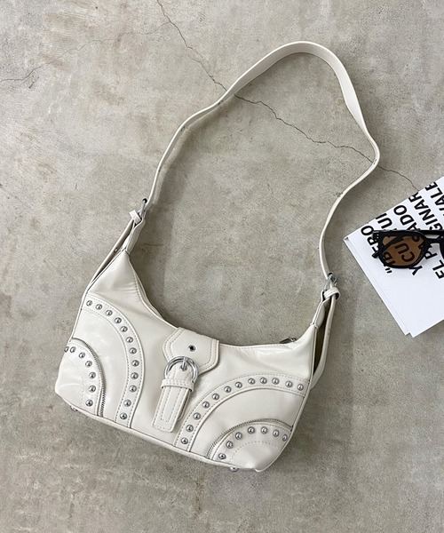 バッグ RIN15920 non-hedge ショルダーバッグ バッグ スタッズフラップショルダー