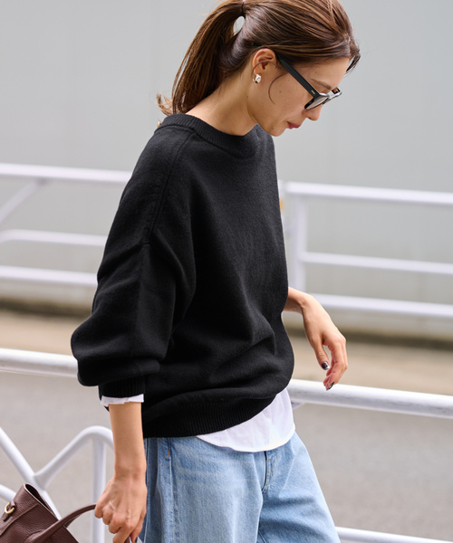 FRAMeWORK クルーネックカーディガンセーター FRAMeWORK（フレームワーク） ニットカーディガン FREE グレー