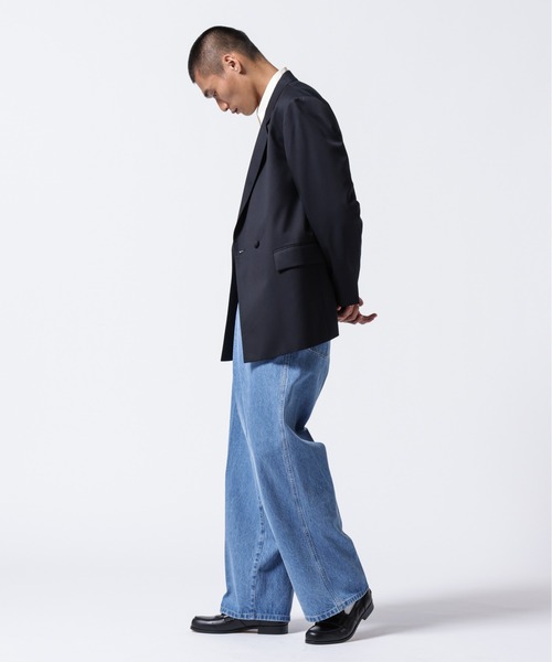 ナノ・ユニバース] DELEGANTE グレンチェック W-Brethted ジャケット