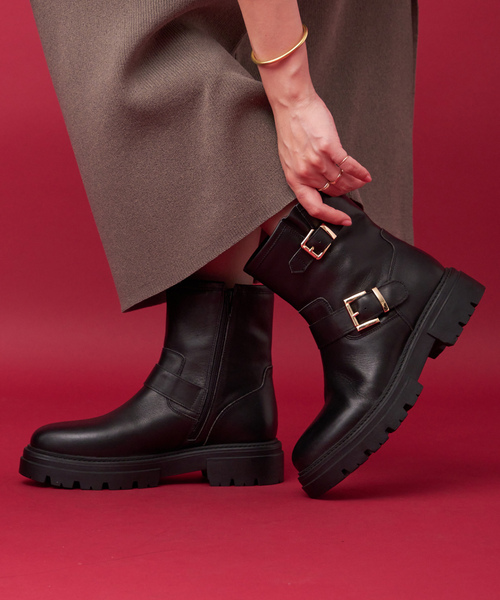 「REMME」 ショートブーツ 39 ブラック レディース_画像7