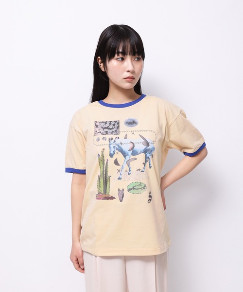 tシャツ HORSE” Yumi Matsushita 半袖T レディース メンズ HORSE