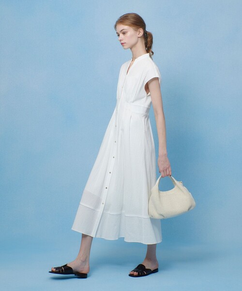 LOULOU 2024 WILLOUGHBYルールーウィルビー ホワイト ロングワンピース