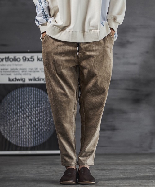 CAMBIO（カンビオ） コーデュロイパンツ S ベージュ メンズ : ZOZOTOWN