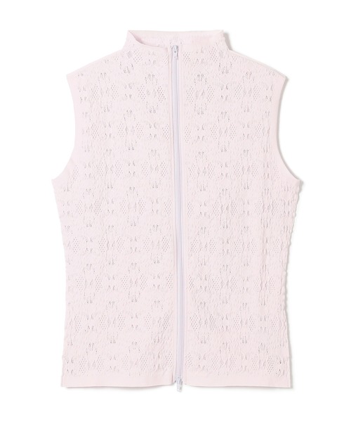 Chacott レーシーバレエニットベスト M ブラック Chacott ニット セーター 「ノーソーイングニット」レーシー
