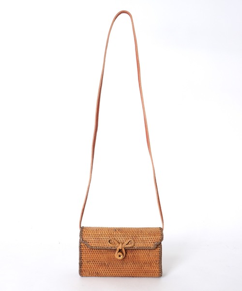 アナトリ　リンボ　かごバッグ drawstring ribbon basket bag / ドロストリボンカゴバッグ