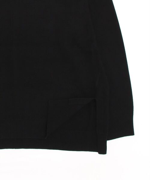 新品！タグ付き！UNITED ARROWS ブラック リブニット 長袖　コットン UNITED ARROWS ユナイテッドアローズ レディ ロングスリーブ ニット