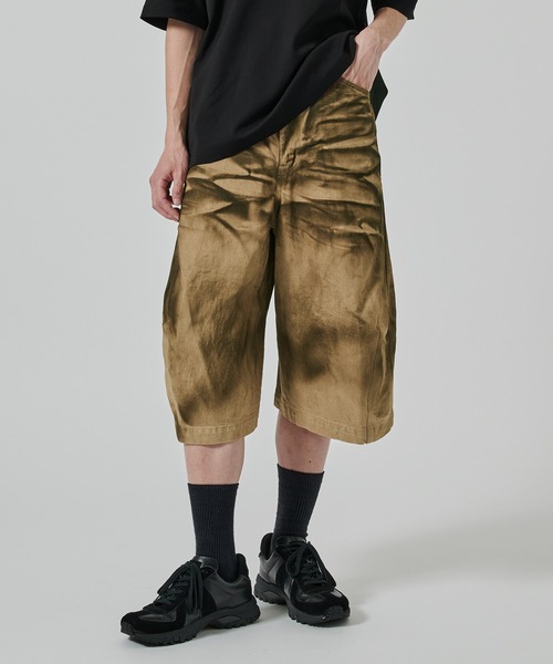 NVRFRGT（ネヴァーフォーゲット） ジーンズ 3D TWISTED SHORTS メンズ