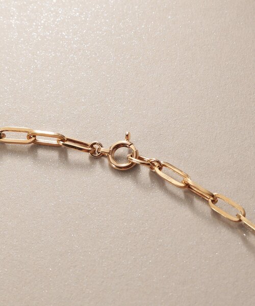 ネックレス K10中空プリムクラスプ ネックレス レディースの画像