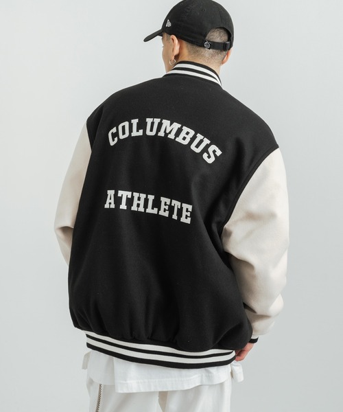 「Rocky Monroe」 「Beno」スタジャン LL ロイヤルブルー メンズの画像3