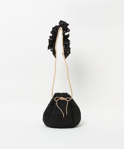 しょこた様　MAISON N.H PARIS　ラフィア　ショルダーバッグ martinique(マルティニーク)｜【MAISON N.H PARIS】ラフィア巾着