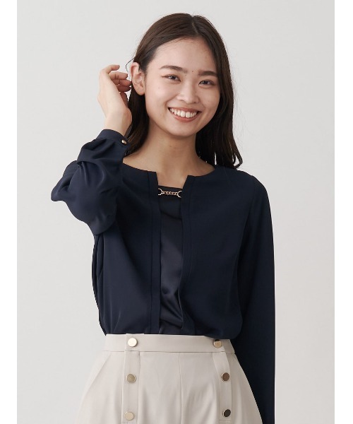新品未使用タグ付き！TONAL ブラウス　定価17600円 TONAL 「TONAL」 長袖ブラウス 38 オフホワイト レディース