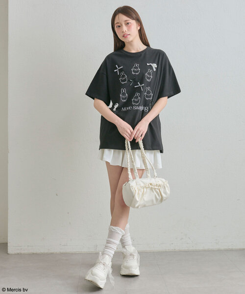 OLIVE des tシャツ miffy ribbon Big T レディース : ZOZOTOWN