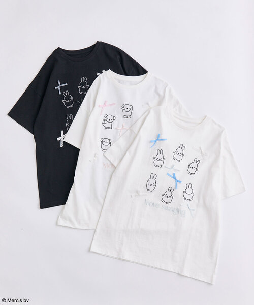 OLIVE des tシャツ miffy ribbon Big T レディース : ZOZOTOWN