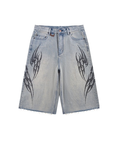 supplier ショーツデニム SUPPLIER ジーンズ デニムショーツ｜Tribal Rhinestone Denim