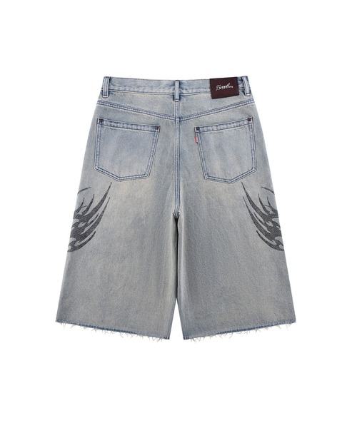supplier ショーツデニム SUPPLIER ジーンズ デニムショーツ｜Tribal Rhinestone Denim