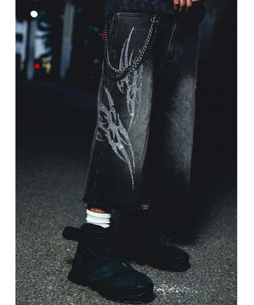 SUPPLIER ジーンズ デニムショーツ｜Tribal Rhinestone Denim