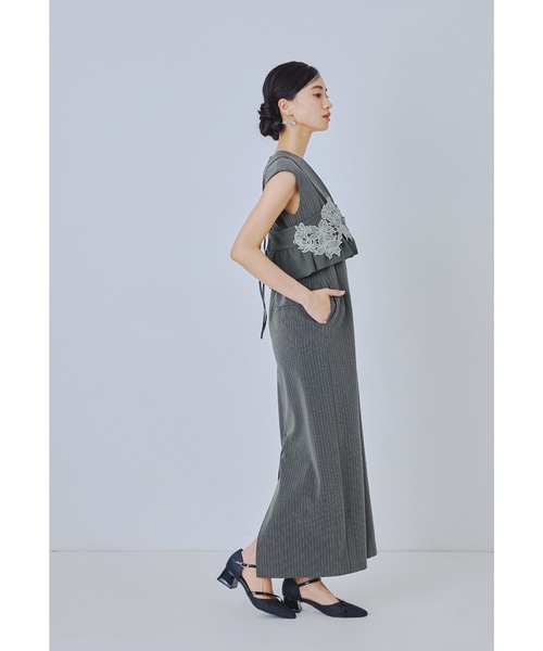 ANDRESD ピンストライプスリーブレスビスチェドレス　niana niana（ニアナ） ドレス ピンストライプスリーブレスビスチェドレス 2