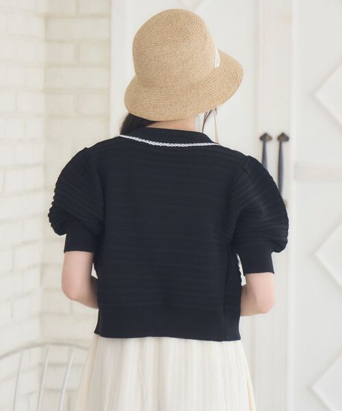 中古　ワンピ　150 ビンテージ20's○刺繍柄シースルー七分丈ワンピース白○241025z1