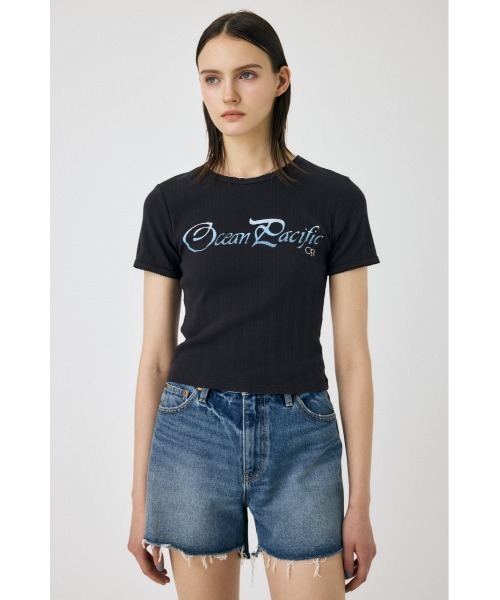 MOUSSY tシャツ OP PICOT EYELET Tシャツ レディース : ZOZOTOWN
