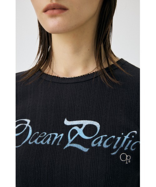 MOUSSY（マウジー） tシャツ OP PICOT EYELET Tシャツ レディース