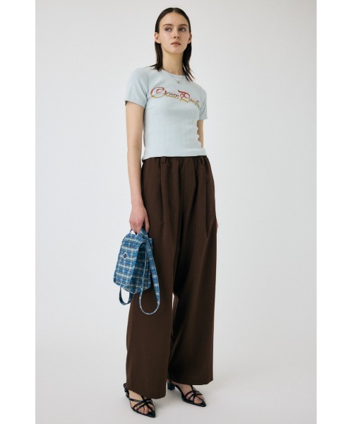MOUSSY（マウジー） tシャツ OP PICOT EYELET Tシャツ レディース