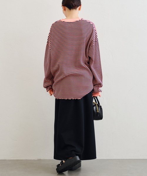 SPICK&SPAN ワッフルオーバートップス U by SPICK&SPAN tシャツ ワッフルオーバートップス レディース