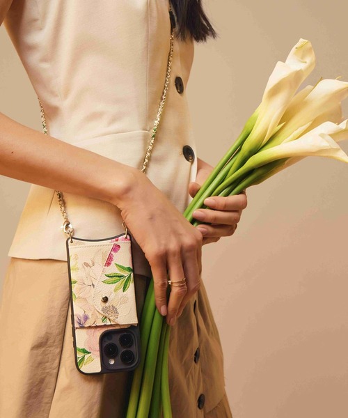 BANDOLIER スマホケース / LILY SET CECI FLORAL IVORY iphone16