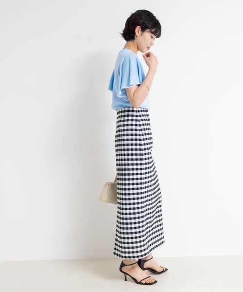 NOLLEY'S Sophi ニット セーター 「手洗い可能」袖フリル配色