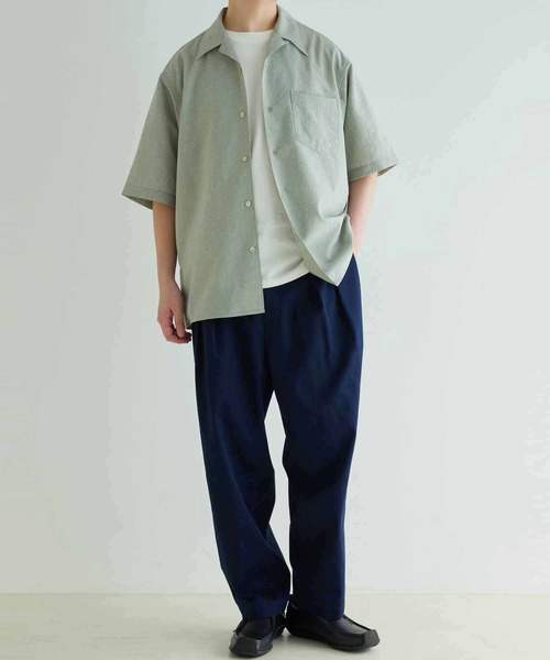 ADAM ET ROPE'/半袖シャツ ADAM ET ROPE' 「ADAM ROPE'」 半袖シャツ S ブラック メンズ
