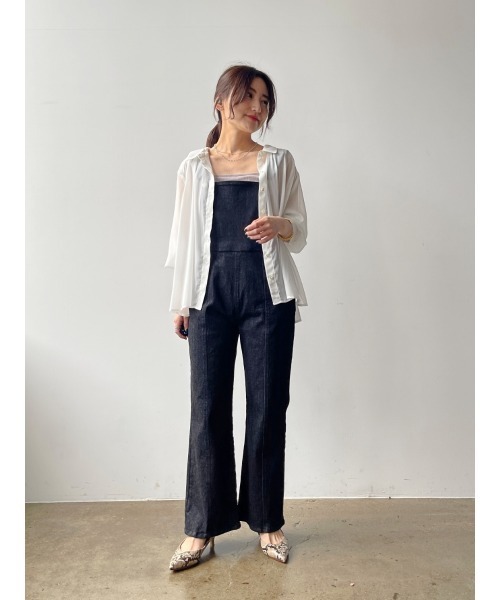 コヒナ　サロペット デニムライクキャミサロペット-short & regular | 小柄・低身長