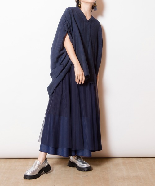 「OSMOSIS」 半袖ブラウス ONE SIZE ブラック レディース OSMOSIS 「OSMOSIS」 半袖ブラウス ONE SIZE ブラック