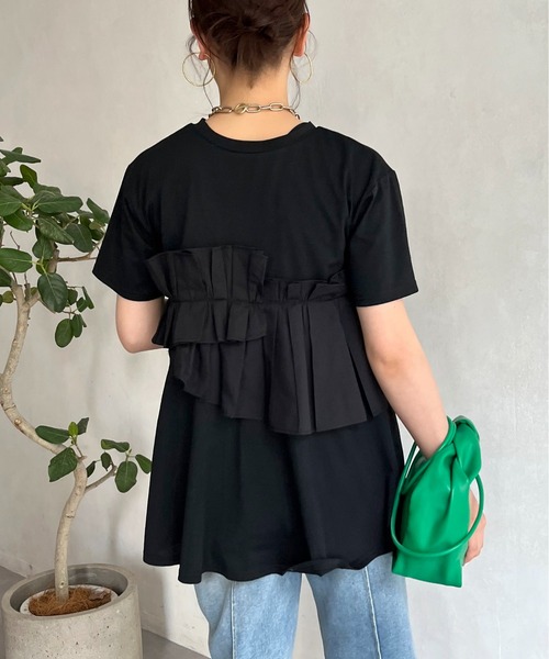 「prose verse」 半袖カットソー MEDIUM ブラック レディース